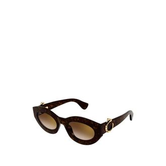 Cartier Cat Eye Sunglasses - female - Cartier - Sunglasses - Brown - 53 MM - Accessories
