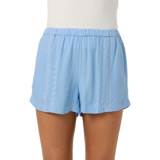 O'Neill Farren Linen Blend Shorts in Blue Glass at Nordstrom, Size Medium