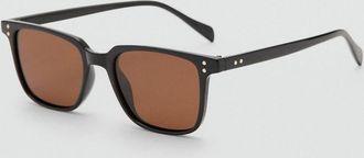 Mango Occhiali da sole montatura rettangolare nero - Uomo - Taglia unica - MANGO MAN