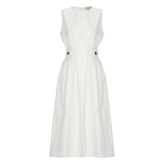 Antonelli Midi Dresses, female, White, Size: S Cotton Midi Dress