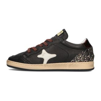 Ama brand Schoenen, Dames, Zwart, 41 EU, Wol, Zwarte Lage Sneakers voor Vrouwen