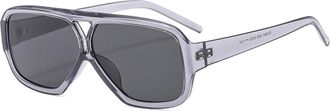Generic Mens Vacation Sports Sunglasses Womens Commuter Party Sun Glasses(Grey)