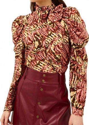 Marie Oliver Lynx Gabriella Blouse In Red