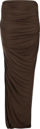 Entire studios Drape Rok - Dames - Maxi Rokken - Bruin - M - Rokken