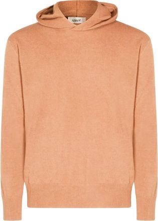 Altea Felpa in lana vergine con cappuccio - Marrone