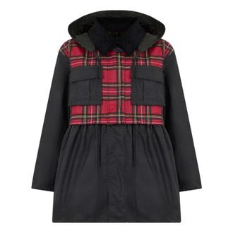 Barbour Tartan Peplum Waxed Jacket - female - Barbour - Parkas - Multicolor - XS - Coats