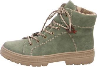 Rieker Veterschoenen - Dames - Schoenen - Groen - Maat: 39 EU Leer
