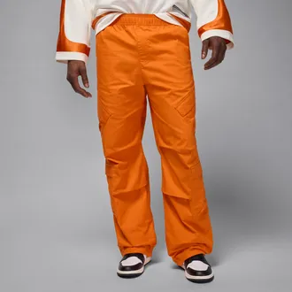 Nike Jordan Mens Jordan Flight Utility Pants in Orange | HV0530-805