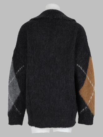 Filippa K Alpaca-Blend Argyle Sweater - Gray