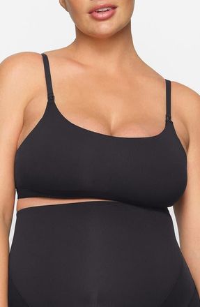 SKIMS Fits Everybody Maternity/Pumping Bra in Onyx at Nordstrom, Size X-Small