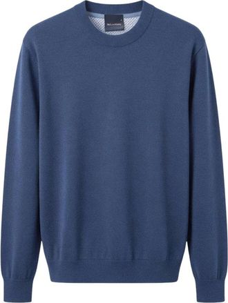 Paul & Shark Truien & Vesten, Heren, Blauw, XL, Wol, Crewneck Knit