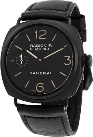 Officine Panerai Pre-owned Panerai Radiomir Black Seal Hand Wind Chronometer Black Dial Mens Watch PAM00292