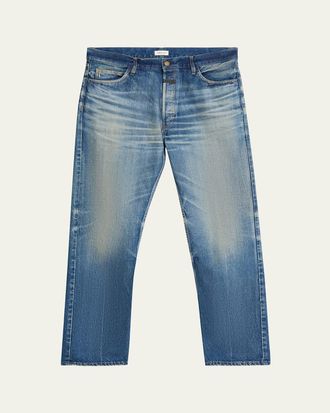 Fear of God Mens Relaxed Straight-Leg Denim Jeans