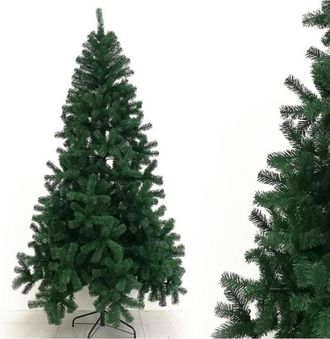 Trade Shop Trade Shop - 210 Cm Super Grueso &Aacute;rbol De Navidad Artificial Base Cruz Con Ramas Verdes