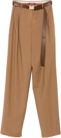 Max Mara Pleated Belted Trousers