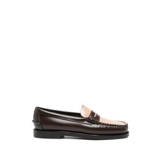Sebago Brown Color Block Classic Loafers