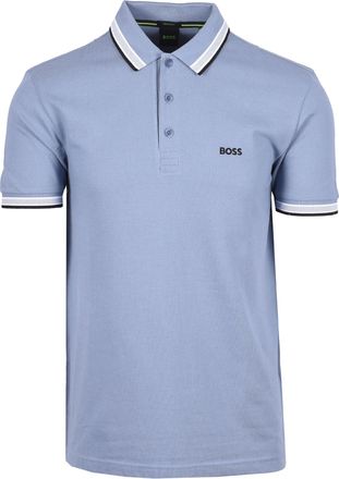 HUGO BOSS Mens Paddy Polo Open Blue Cotton - Size X-Large