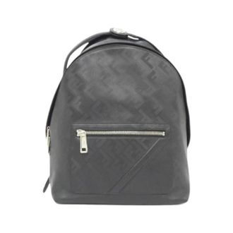 Fendi Pre-owned Backpack - Heren - Pre-owned - Zwart - Maat: ONE Size Leer