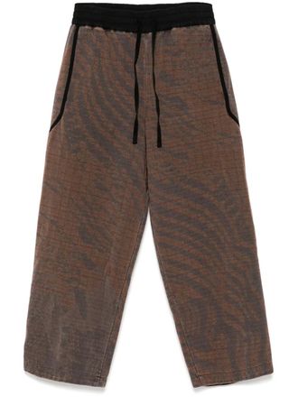 Stain Shade padded track pants - Brown