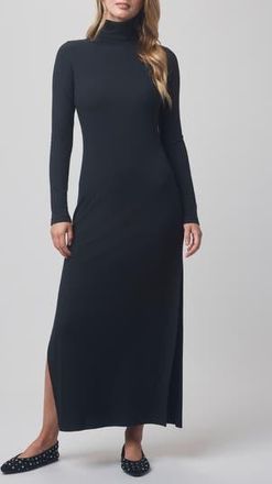 Splendid x @cellajaneblog Rib Turtleneck Dress in Black at Nordstrom Rack, Size Small