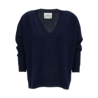 Lisa Yang Maglione in puro cashmere - female - Lisa Yang - Cashmere Knitwear - Blue - XS - Knitwear