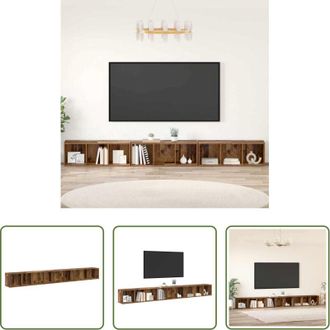 vidaXL vidaXL Armadio in legno - Set mobile TV 3 pcs Legno vecchio 37 x 35 x 107 cm