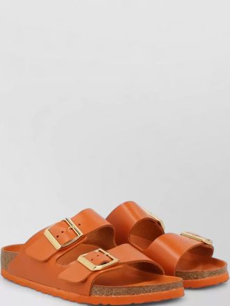 Birkenstock leather two strap slides