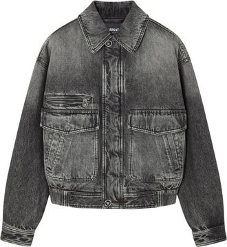 Versace Denim Jassen - Heren - Spijkerjassen - Grijs - XL - Denim - Jassen