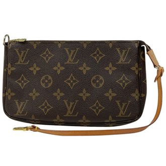 Louis Vuitton Brown Monogram Pochette Pouch (Pre-Owned)