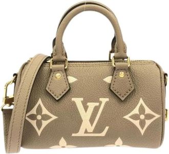 Louis Vuitton Pre-owned Boston Bag - Dames - Vintage Handtas - Beige - ONE Size - Leer - Vintage