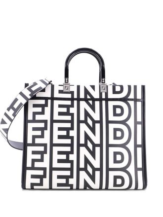 Fendi x Marc Jacobs Sunshine Shopper Printed Leather Medium tote bag - Veelkleurig