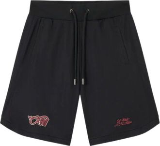 Off-white x c/o AC Milan Tech Shorts Black Red 44MCI01DG25F001125
