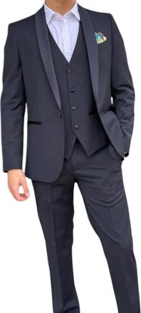 Bharnaba AB 212 3P.blu Smokingpak - Heren - Blazers - Blauw - M - Jassen