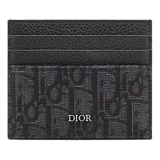Dior Card Holder Black Oblique Jacquard 2ESCH135YSE-H03E