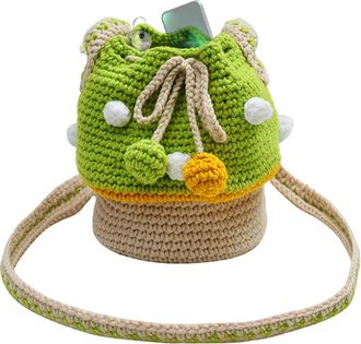 Generic Knitted Mushroom Purse - Mini Shoulder Bag, Coin Pocket, Unique Decorative Handbag | Trendy Multifunctional Storage Solution, Casual Outfit Accessory 