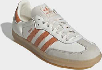 adidas Sneaker ADIDAS ORIGINALS SAMBA OG, Damen, Gr. 38,5, sanftes wei&szlig;, dusky orange, gum 3, Leder, Schuhe Sneaker