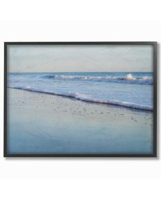 Stupell Industries Coastal Evening Beach Gentle Surf Photograph By Elizabeth Erquhart Framed Art