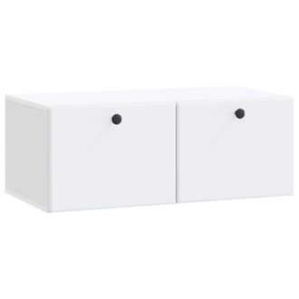 vidaXL Mueble De Tv De Pared 78,5 X 41 X 30 Cm Blanco Vidaxl