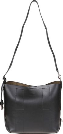 Hogan Small H01r Smooth Leather Hobo Bag