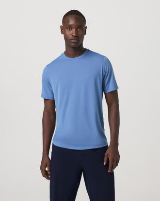 Vuori Clothing Current Tech T-Shirt | Isle Blue | XS, Size Extra Small