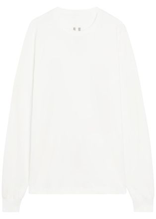 Rick Owens Long-sleeve Cotton T-shirt - White - XL