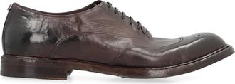 Dolce & Gabbana Geveterde schoenen van gewassen kalfsleer - Heren - Nette schoenen - Zwart - 44 EU - Leer - Schoenen