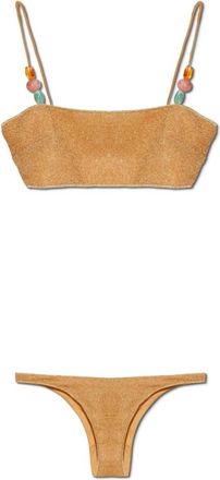 Os&eacute;ree Lumi&egrave;re Tweedelig Zwempak - Dames - Bikinis - Geel - M - Tweed - Badmode
