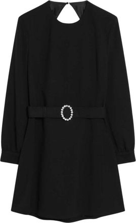 Saint Laurent Zwarte Korte Jurk - Dames - Korte kleedjes - Zwart - XS - Kleedjes