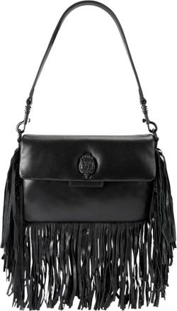 Kurt Geiger Oxford Fringe Schoudertas - Dames - Schoudertassen - Zwart - ONE Size - Tassen