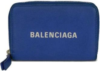 Balenciaga Pre-owned Wallets, male, Blue, Size: ONE SIZE Pre-owned Coin Case