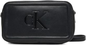 Calvin Klein Schoudertas met ritssluiting en binnenzak - Dames - Schoudertassen - Zwart - ONE Size - Tassen