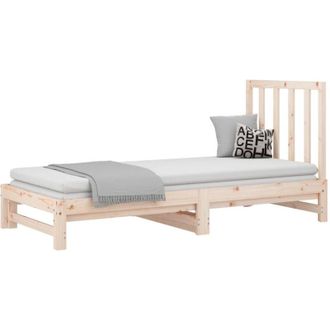 vidaXL vidaXL Pull-out Day Bed without Mattress 2x(90x190) cm