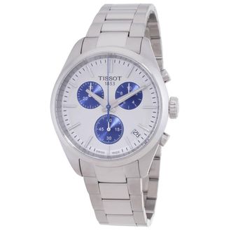 Tissot PR100 Chronograph Quartz White Dial Mens Watch T150.417.11.011.00