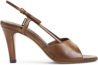Miu Miu Cognac Leather Heels